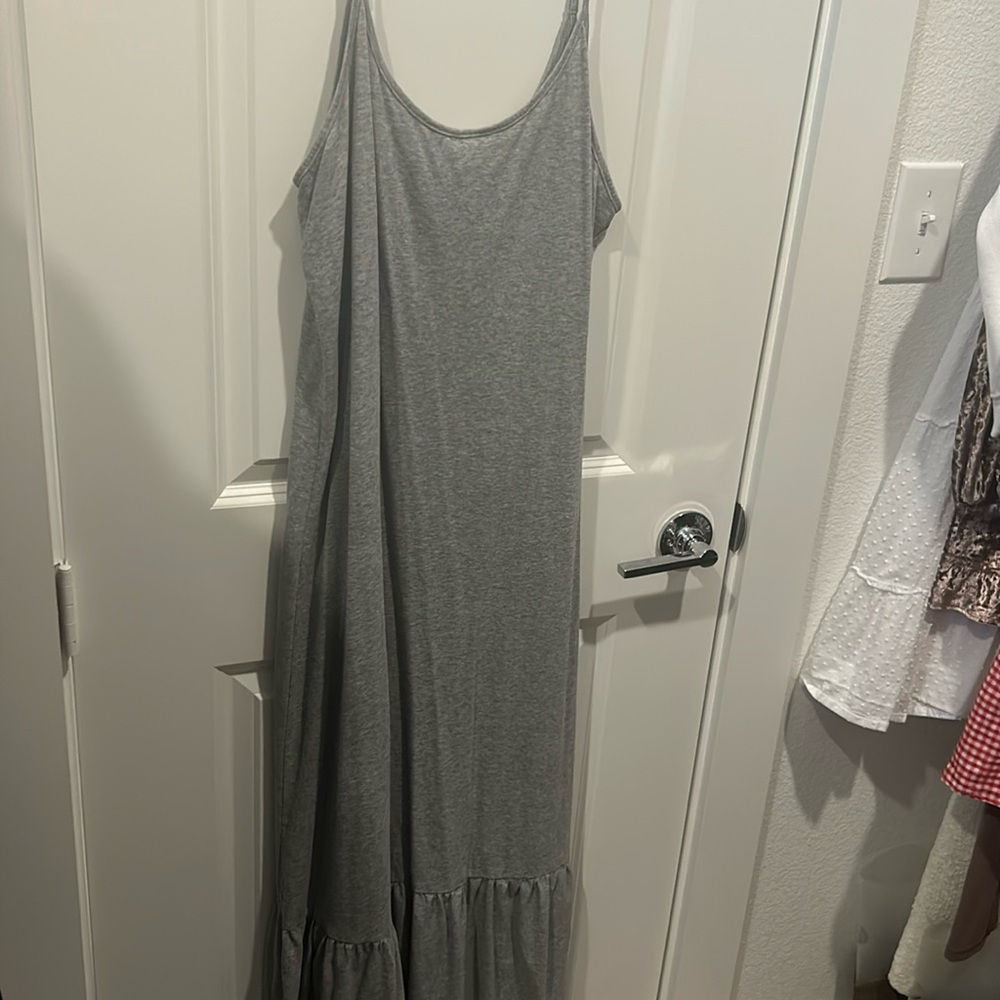 Pink Lily grey maxi dress